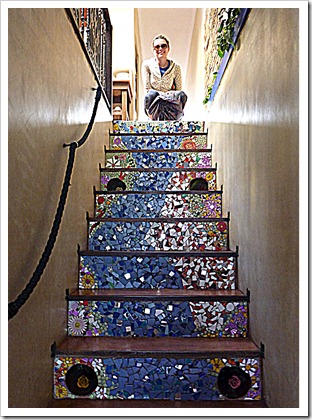 staircase mosaic