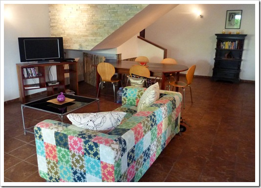 living room and dining room area