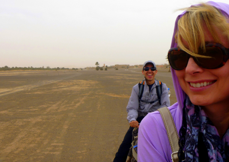 Camel-riding in Merzouga, Morocco