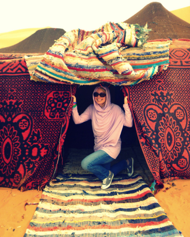 Camel-riding in Merzouga, Morocco