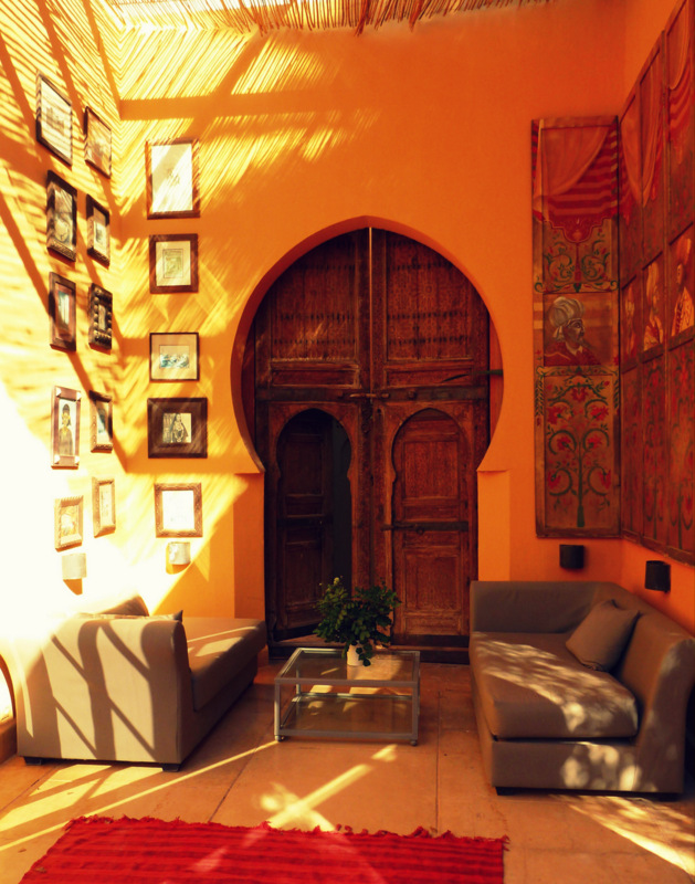 sitting area, Jnane Tamsna, Marrakech