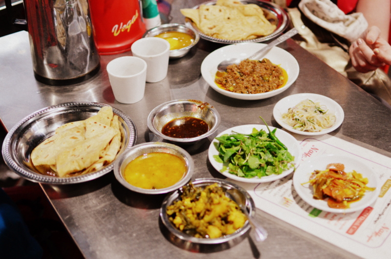 Our Indian feast, photo taken by Alex