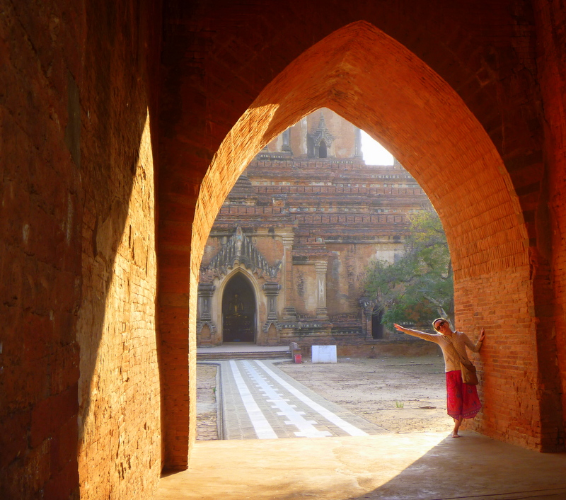 Temple entrance in Bagan