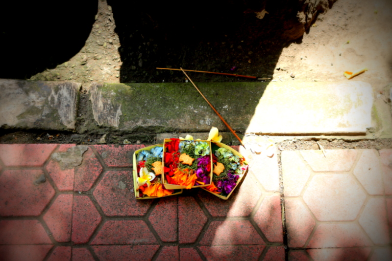 Balinese Offerings to the Gods, Indonesia