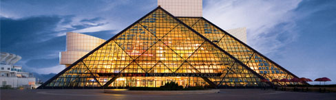 Rock and Roll Hall of Fame + Museum, photo borrowed from Rock and Roll Hall of Fame website