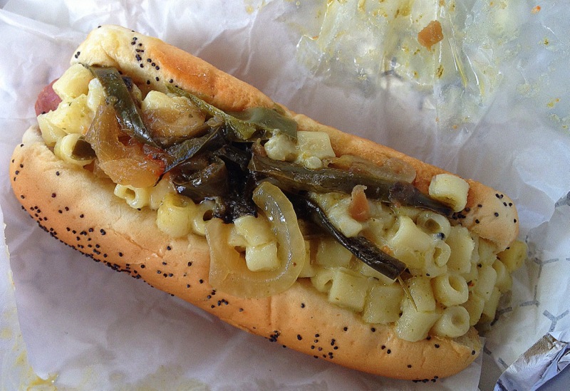 Mac and Cheese Hot Dog, Hot Doug's, Chicago