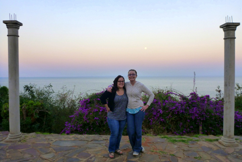 Erin and Lindsay, Maputo's coast